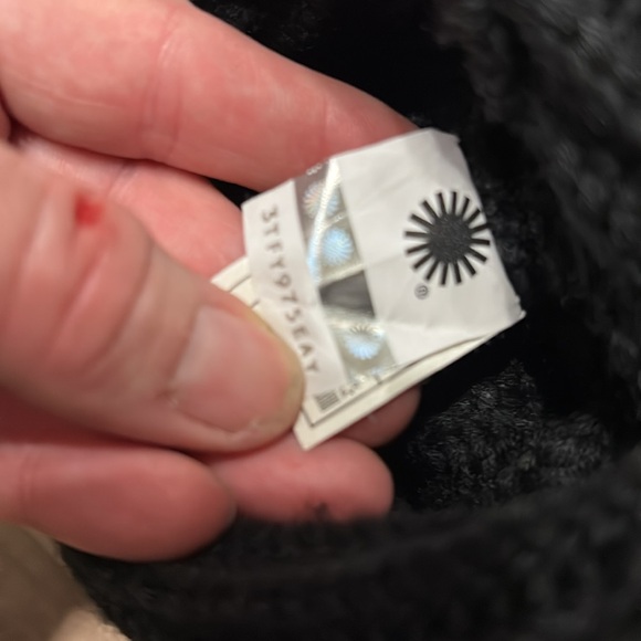 EUC UGG Black Carley Knit Tall Button Boots size 7 - Picture 12 of 12